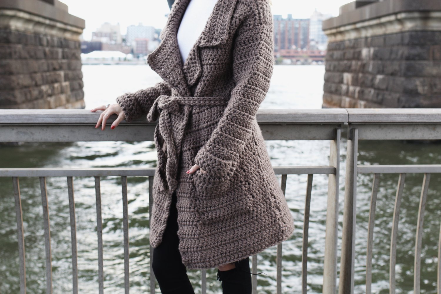 Tribeca Trench Coat Pattern — Two of Wands
